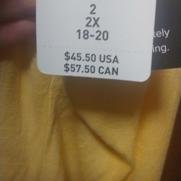 NWT Torrid Ava Yellow Cami - Picture 5 of 8